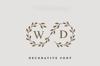 Monogram Fonts for Personalized Wedding Design