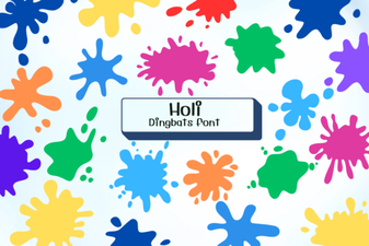 Holi Fonts for Vibrant Design Projects