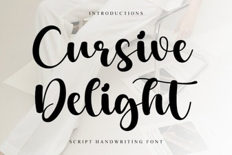 Discover the Cursive Delight Font for Creative Projects